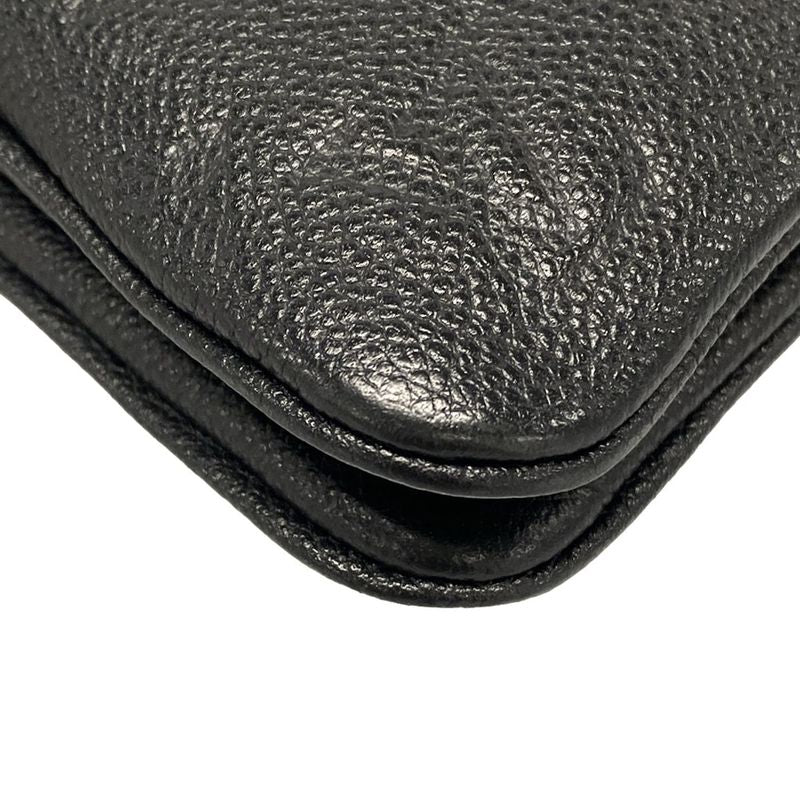 Louis Vuitton Shoulder Bag Monogram Empreinte Pochette Double Zip M68568 Noir