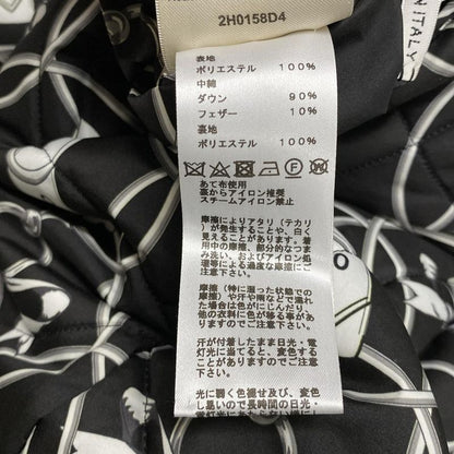 Hermes Down Coat Size 3 L Women - 2h0158d4 Black X White X Gray Long Sleeves /