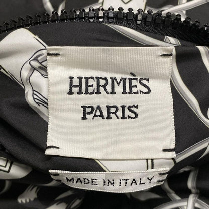 Hermes Down Coat Size 3 L Women - 2h0158d4 Black X White X Gray Long Sleeves /