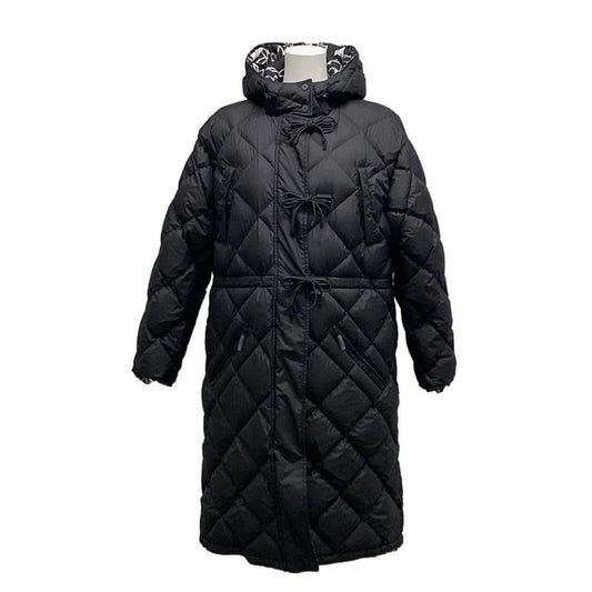 Hermes Down Coat Size 3 L Women - 2h0158d4 Black X White X Gray Long Sleeves /