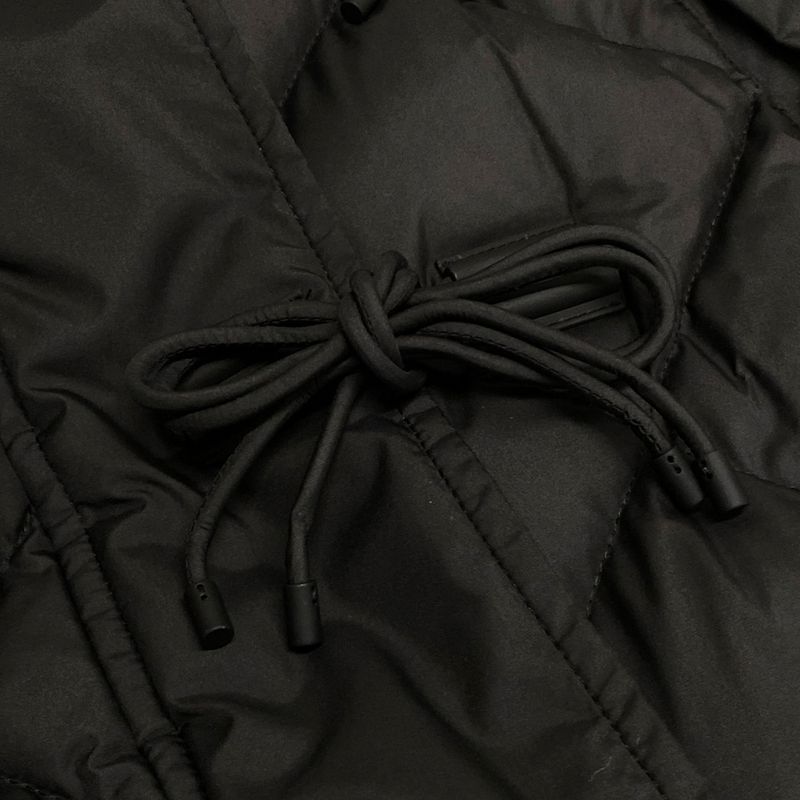 Hermes Down Coat Size 3 L Women - 2h0158d4 Black X White X Gray Long Sleeves /