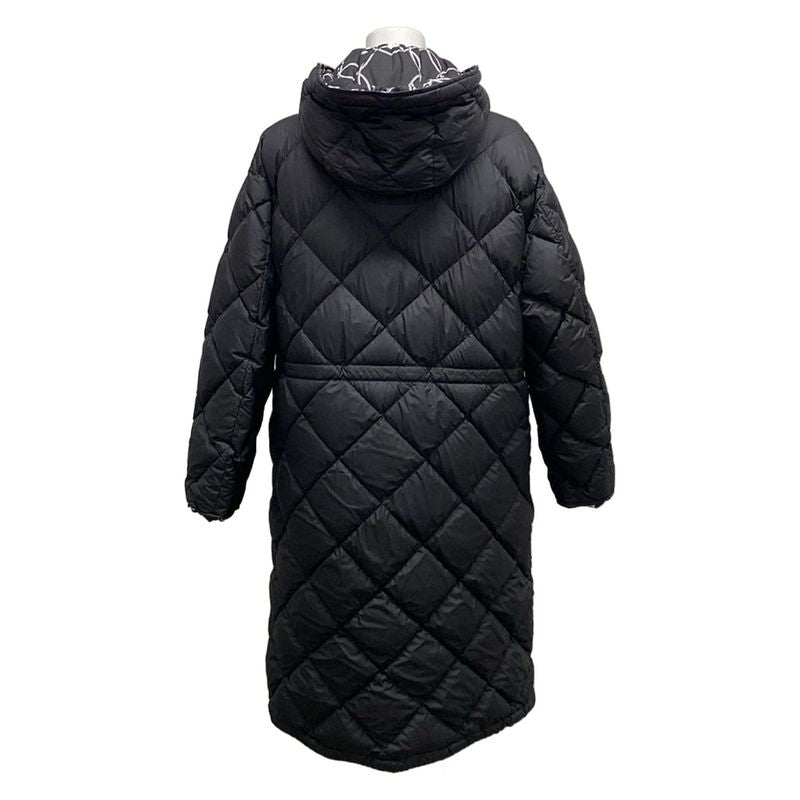 Hermes Down Coat Size 3 L Women - 2h0158d4 Black X White X Gray Long Sleeves /