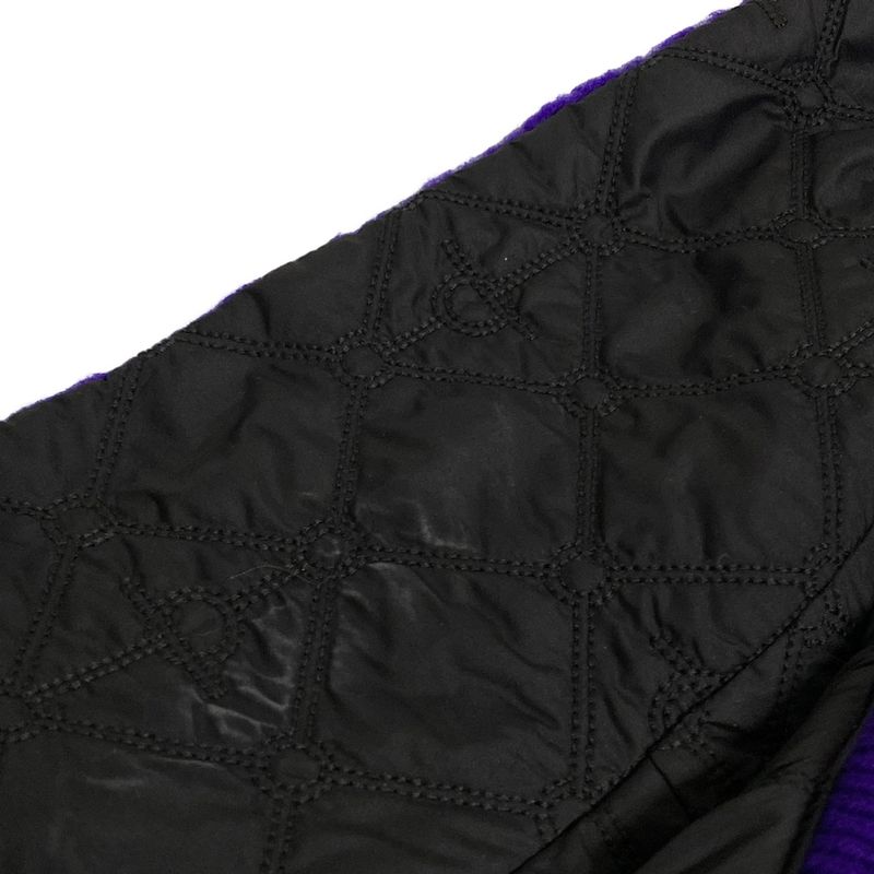 Hermes Blouson Size 40 M Women - 3h0130dm Purple And Black Long Sleeves/quilted/