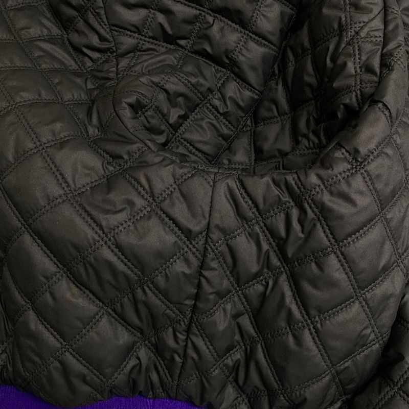 Hermes Blouson Size 40 M Women - 3h0130dm Purple And Black Long Sleeves/quilted/