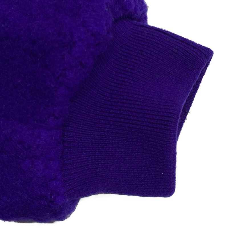 Hermes Blouson Size 40 M Women - 3h0130dm Purple And Black Long Sleeves/quilted/