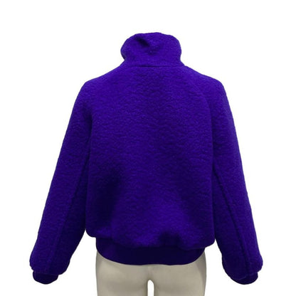 Hermes Blouson Size 40 M Women - 3h0130dm Purple And Black Long Sleeves/quilted/