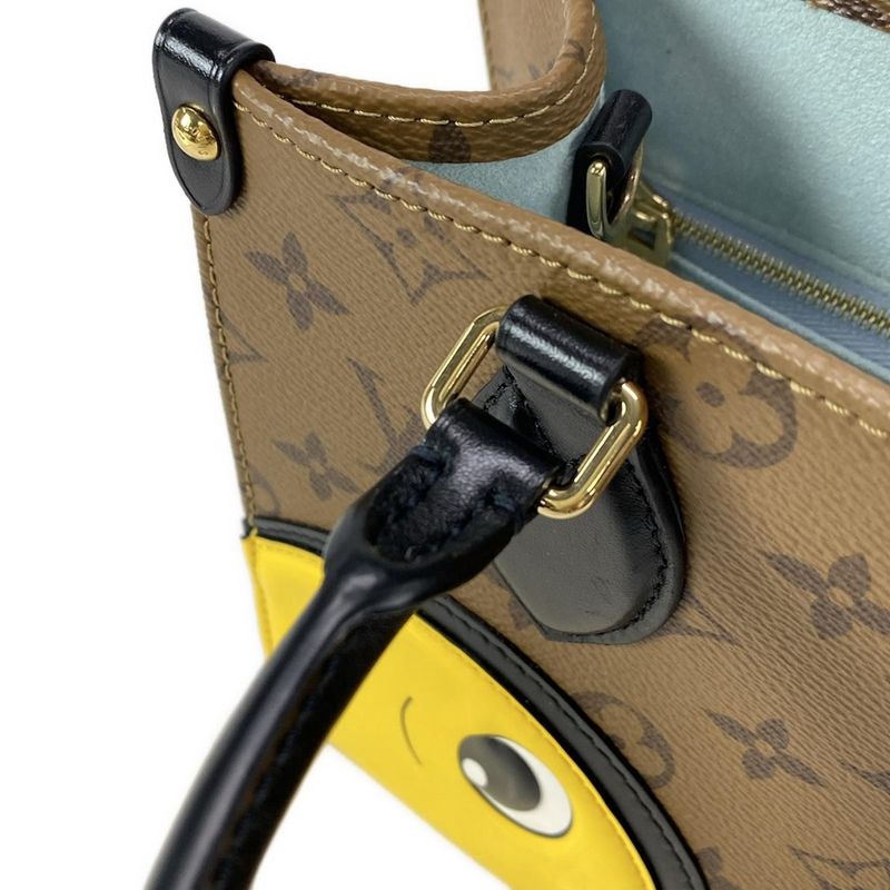 Louis Vuitton Tote Bag Monogram Reverse On-the-go PM M47199 Monogram Reverse