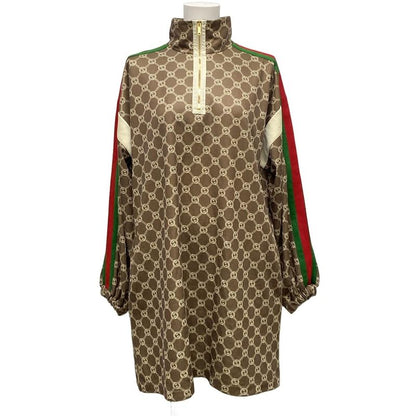 Gucci Dress Size L Women - 678689 Khaki X Ivory X Multi Cotton