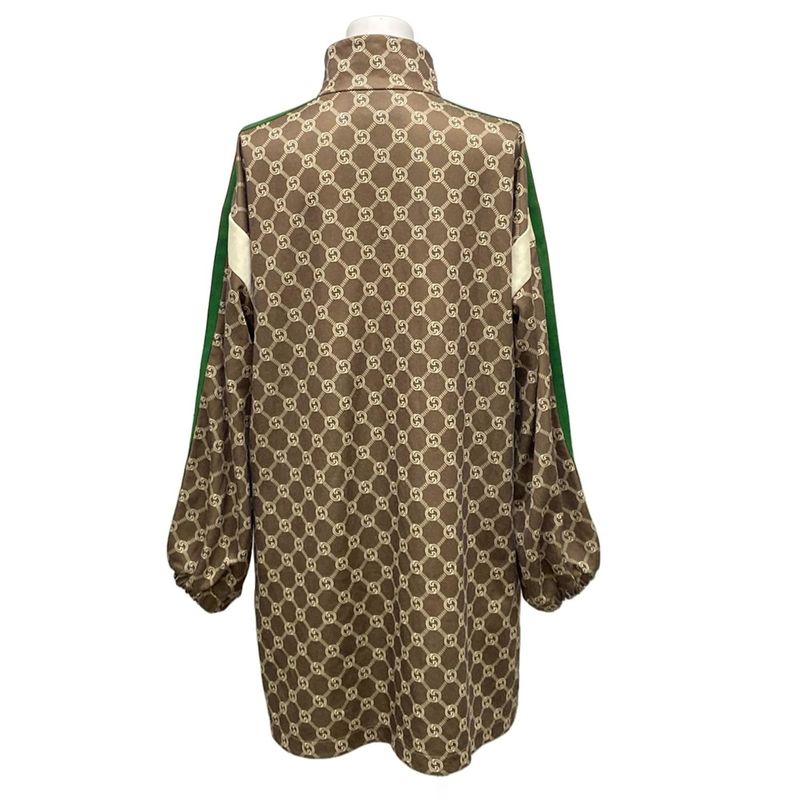 Gucci Dress Size L Women - 678689 Khaki X Ivory X Multi Cotton