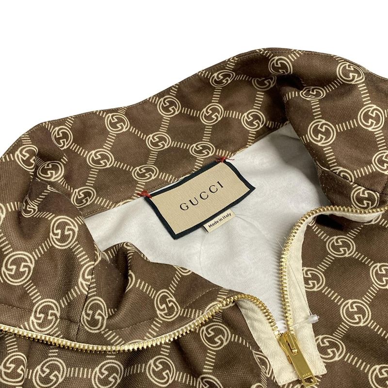 Gucci Dress Size L Women - 678689 Khaki X Ivory X Multi Cotton