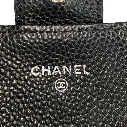 Chanel Long Wallet Matelasse Black Silver Hardware