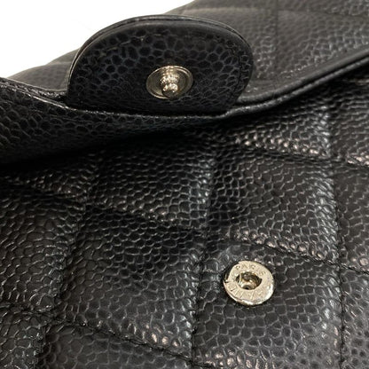 Chanel Long Wallet Matelasse Black Silver Hardware