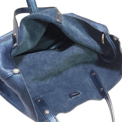 Tiffany & Co Tote Bag - Navy Reversible Leather
