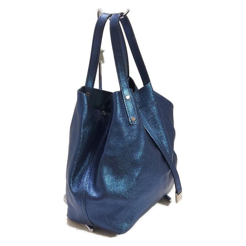 Tiffany & Co Tote Bag - Navy Reversible Leather