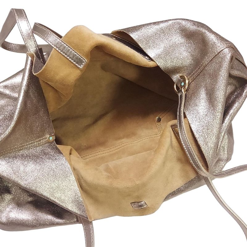 Tiffany & Co Tote Bag - Gold And Brown Reversible Leather