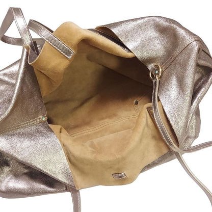 Tiffany & Co Tote Bag - Gold And Brown Reversible Leather