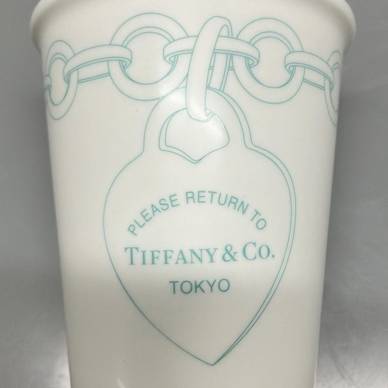 Tiffany & Co Return To Etch Coffee Cup White X Tiffany & Co Blue Mugs X 2 Like