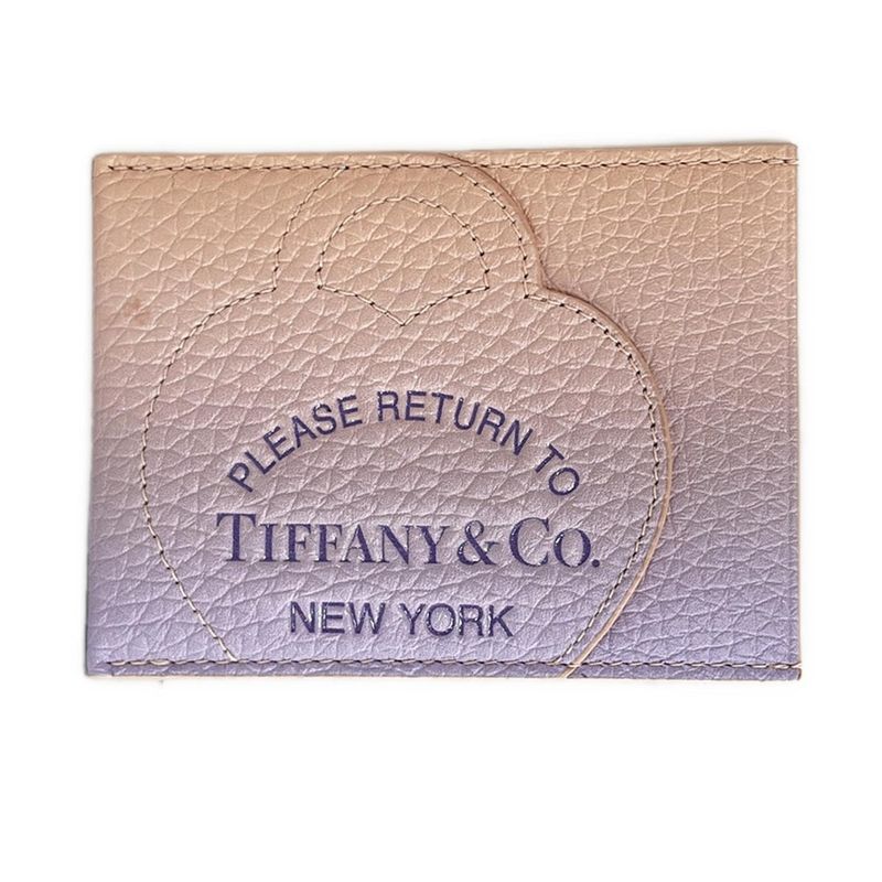 Tiffany & Co Card Case - Pink Beige And Light Purple Return To Tiffany &