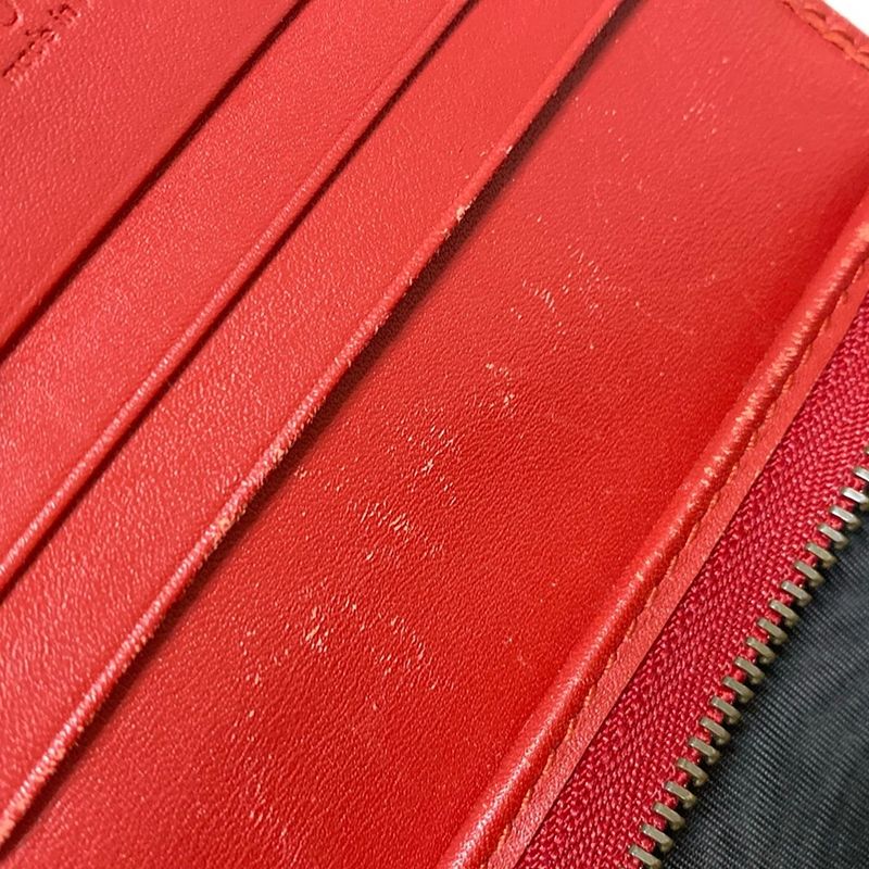 Gucci Bifold Wallet In Cherry GG Plus And GG Supreme 476050 Beige Dark Brown