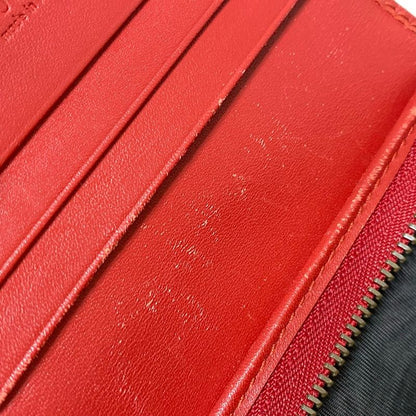 Gucci Bifold Wallet In Cherry GG Plus And GG Supreme 476050 Beige Dark Brown