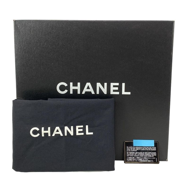 Chanel Shoulder Bag Double Facematelasse Black Gold Hardware Lambskin
