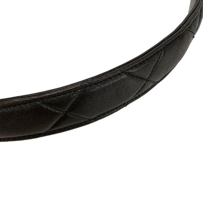 Chanel Shoulder Bag Double Facematelasse Black Gold Hardware Lambskin