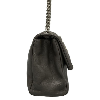 Saint Laurent Paris Shoulder Bag - 471487 Grey Chain Shoulder Leather