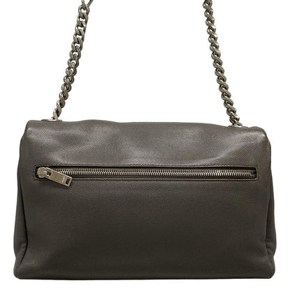 Saint Laurent Paris Shoulder Bag - 471487 Grey Chain Shoulder Leather