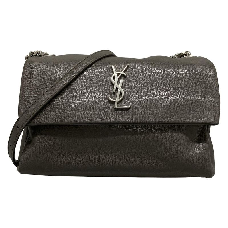 Saint Laurent Paris Shoulder Bag - 471487 Grey Chain Shoulder Leather