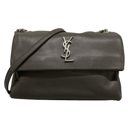Saint Laurent Paris Shoulder Bag - 471487 Grey Chain Shoulder Leather