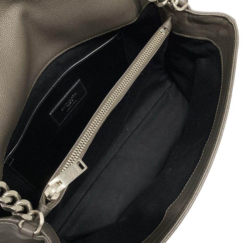 Saint Laurent Paris Shoulder Bag - 471487 Grey Chain Shoulder Leather