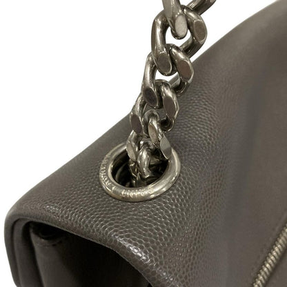 Saint Laurent Paris Shoulder Bag - 471487 Grey Chain Shoulder Leather