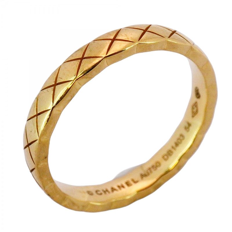 Chanel Ring Coco Crush 18K Yellow Gold Yellow Gold #54 Ladies