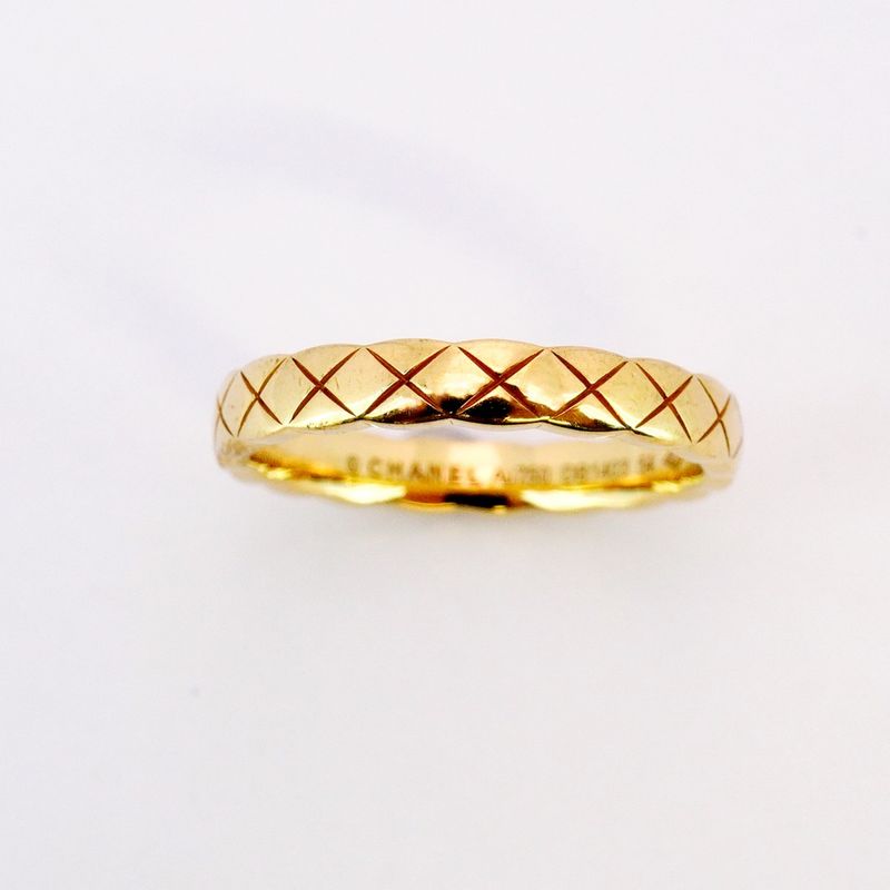 Chanel Ring Coco Crush 18K Yellow Gold Yellow Gold #54 Ladies