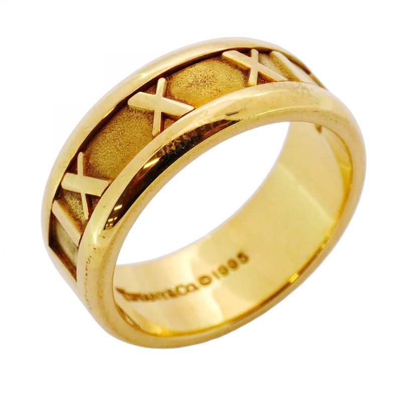 Tiffany & Co Ring Atlas 18K Yellow Gold Yellow Gold Size 105 Ladies