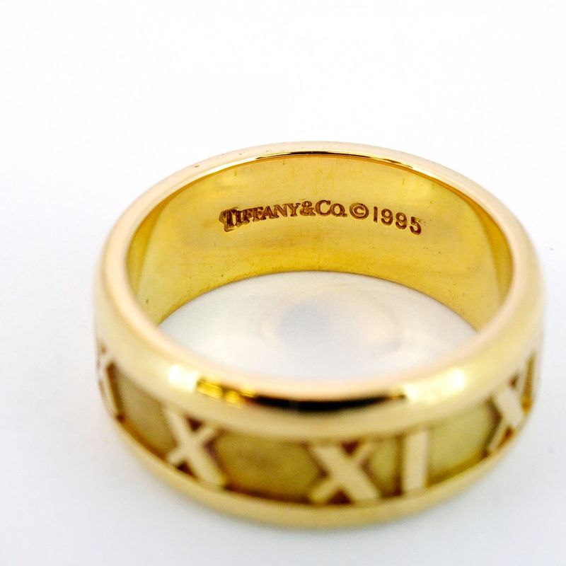 Tiffany & Co Ring Atlas 18K Yellow Gold Yellow Gold Size 105 Ladies