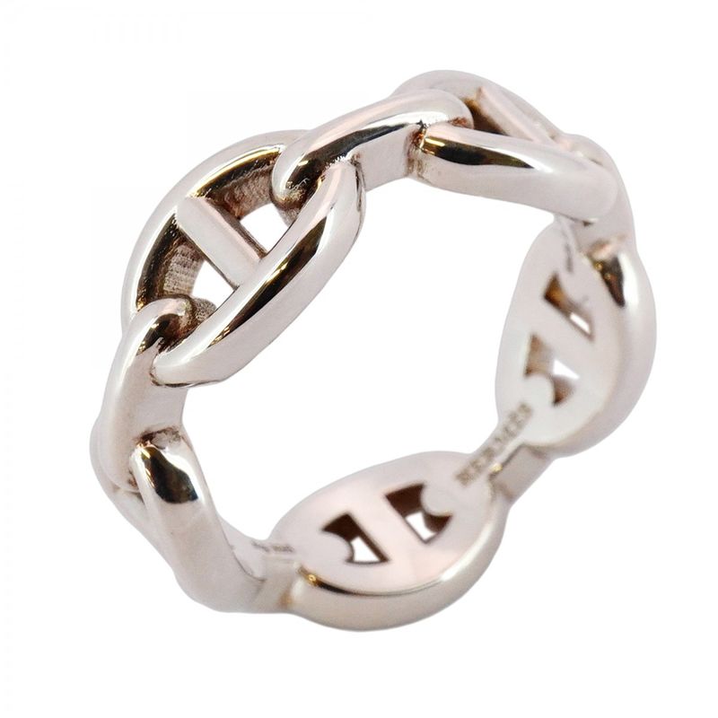 Hermes Ring Chaine D'ancre PM Silver 925 #56 Men Women Unisex