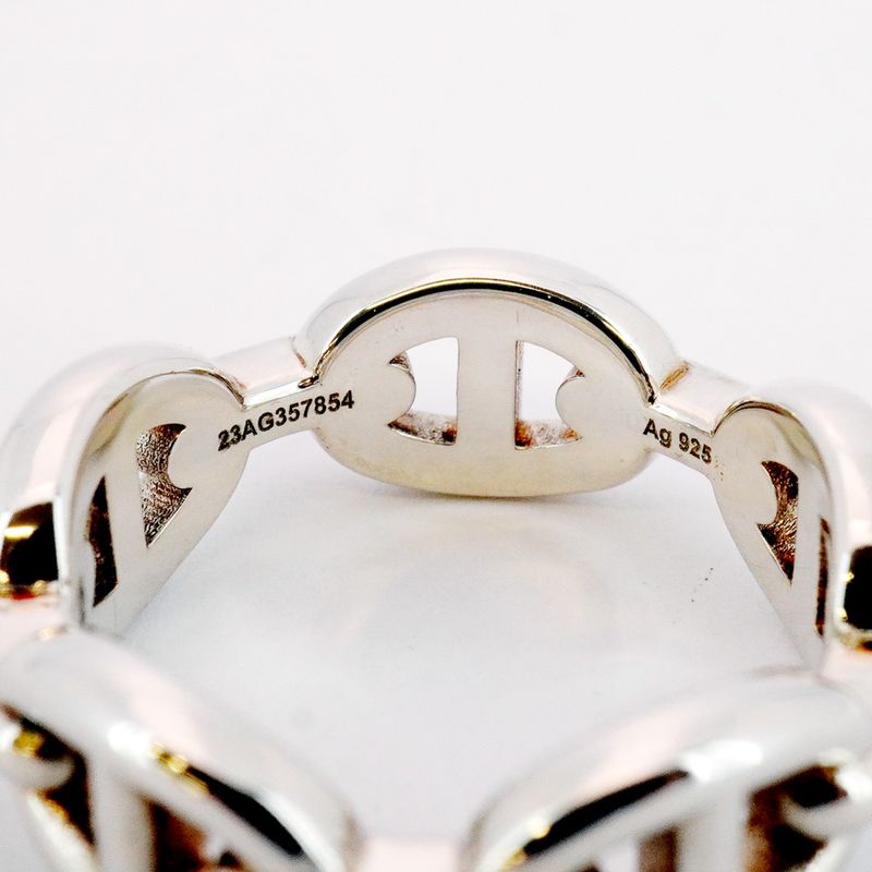 Hermes Ring Chaine D'ancre PM Silver 925 #56 Men Women Unisex
