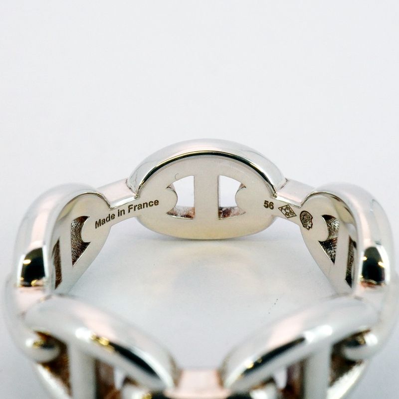 Hermes Ring Chaine D'ancre PM Silver 925 #56 Men Women Unisex