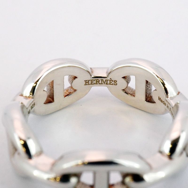 Hermes Ring Chaine D'ancre PM Silver 925 #56 Men Women Unisex