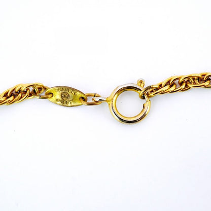 Chanel Necklace Vintage Coco Mark GP Plated Gold Ladies