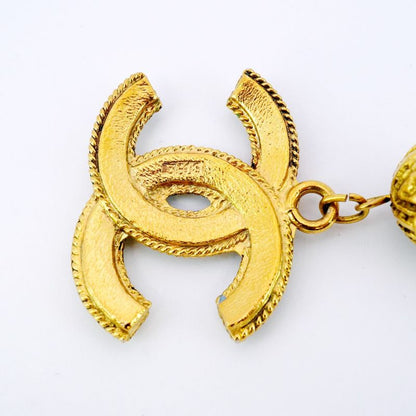 Chanel Necklace Vintage Coco Mark GP Plated Gold Ladies