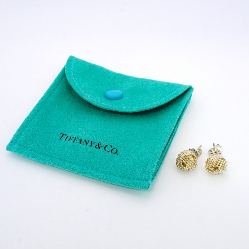 Tiffany & Co Earrings Somerset/mesh 925 Silver Ladies
