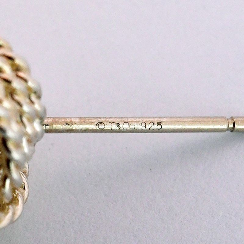 Tiffany & Co Earrings Somerset/mesh 925 Silver Ladies