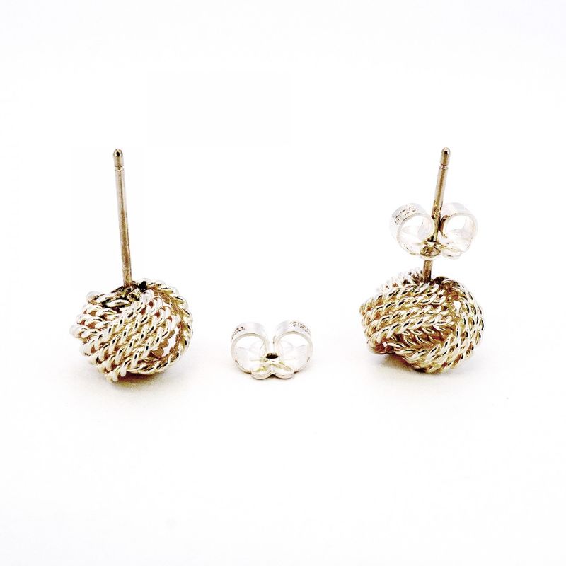 Tiffany & Co Earrings Somerset/mesh 925 Silver Ladies