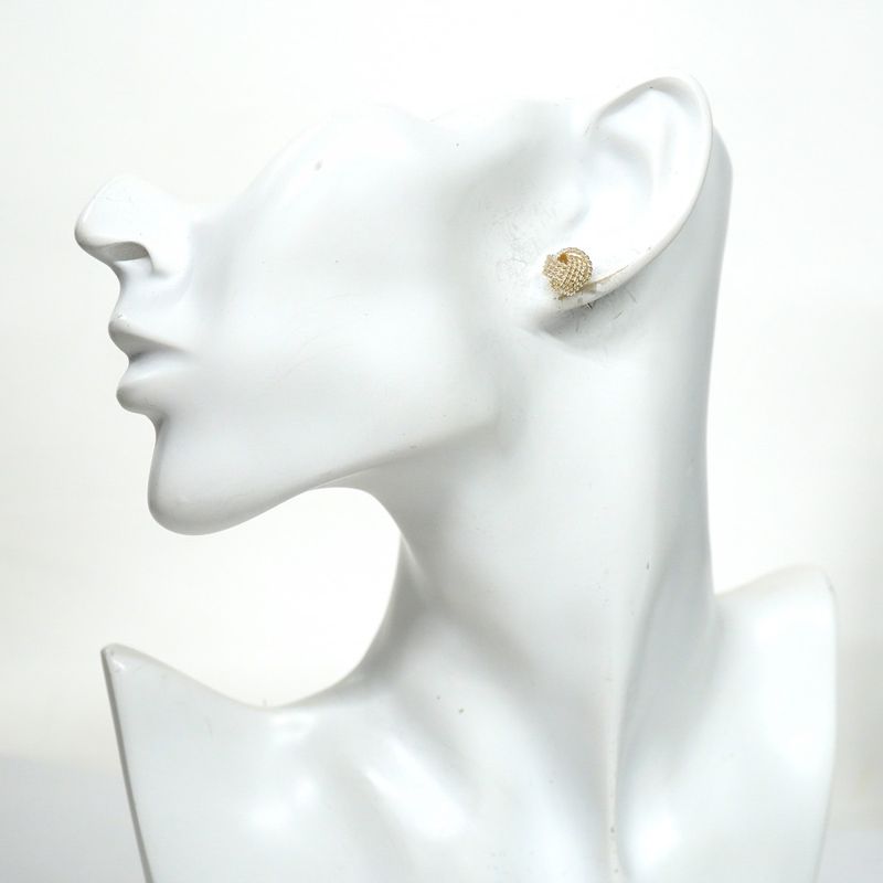 Tiffany & Co Earrings Somerset/mesh 925 Silver Ladies