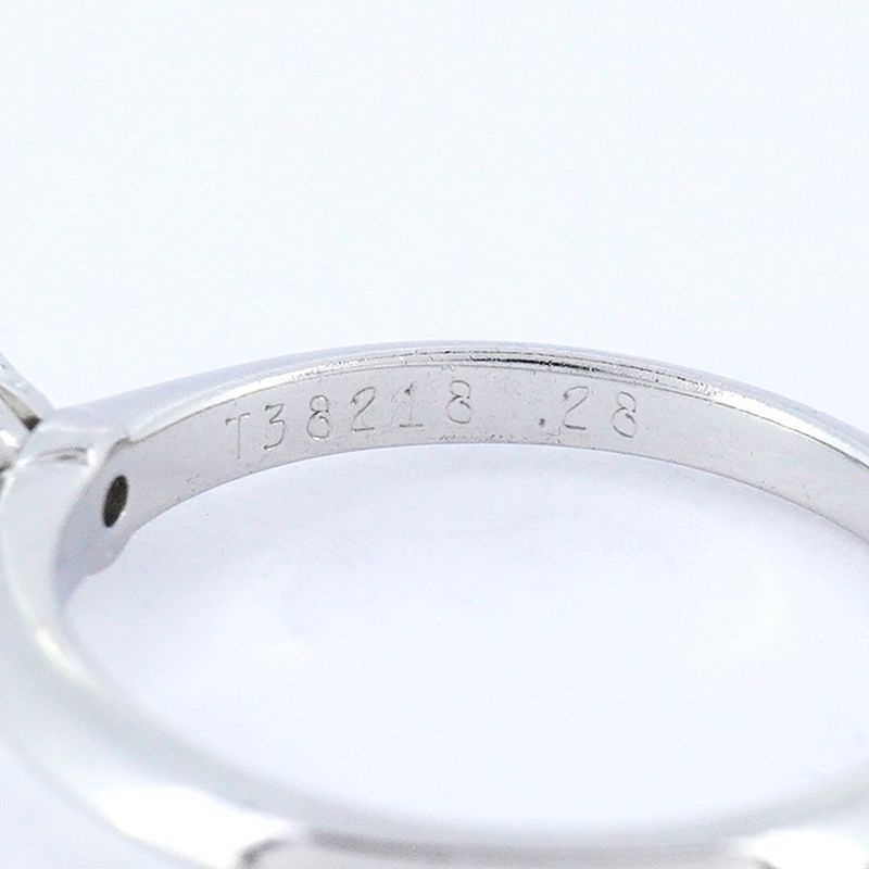 Tiffany & Co Ring Solitaire 1PD Pt950 Platinum Diamond 028ct 105 Ladies