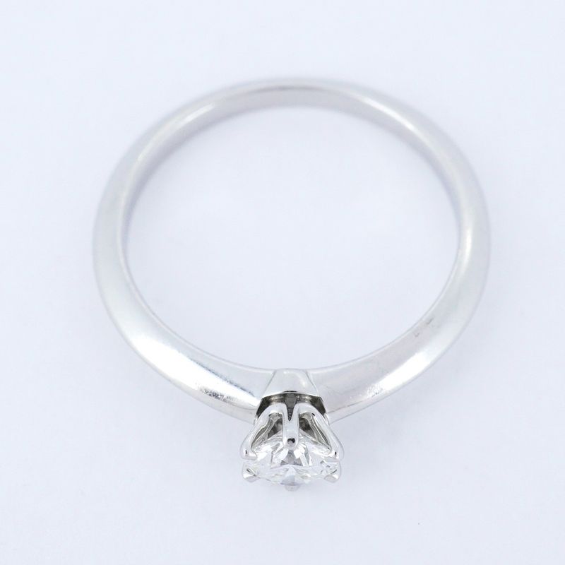 Tiffany & Co Ring Solitaire 1PD Pt950 Platinum Diamond 028ct 105 Ladies