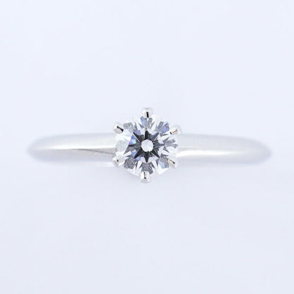 Tiffany & Co Ring Solitaire 1PD Pt950 Platinum Diamond 028ct 105 Ladies