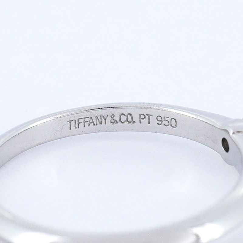 Tiffany & Co Ring Solitaire 1PD Pt950 Platinum Diamond 028ct 105 Ladies